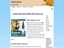 Tablet Screenshot of adhd-health.com